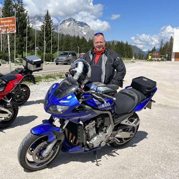 Stephan Hasenschar auf Motorradtour